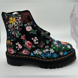 NIB Dr. Martens Sinclair Floral Mash Up Backhand Quad Retro